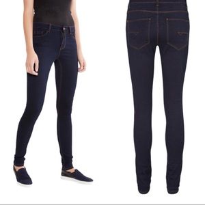 NOISY MAY Extreme Skinny Jeans With Pockets Dark Denim Wash Blue Size XS